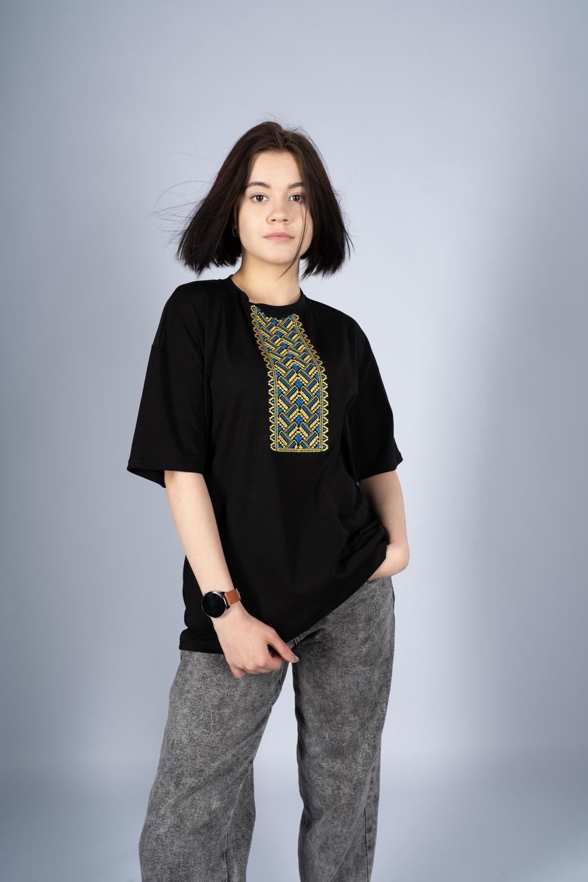 Футболка жіноча oversize Два кольори L/XL (2227341499) - фото 4