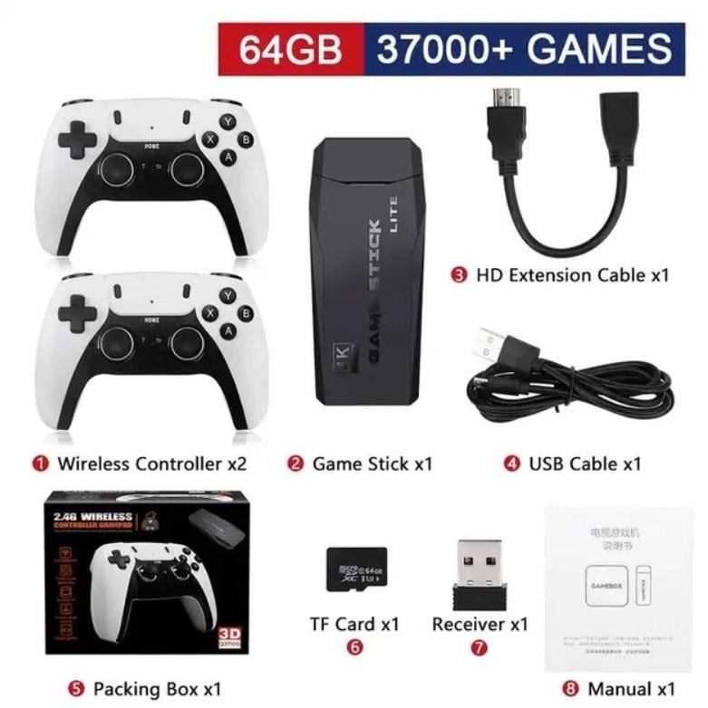 Игровая приставка Wireles Contror Gamepad 4K M8PRO два джойстика 2,4 GHz (18594863) - фото 3