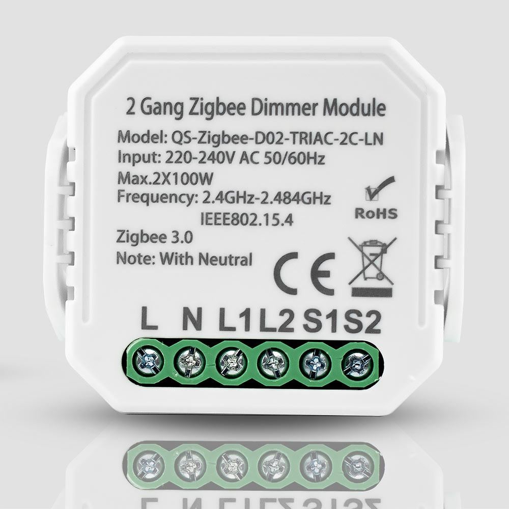 Дымер двухканальный Tuya ZigBee (WH00282)