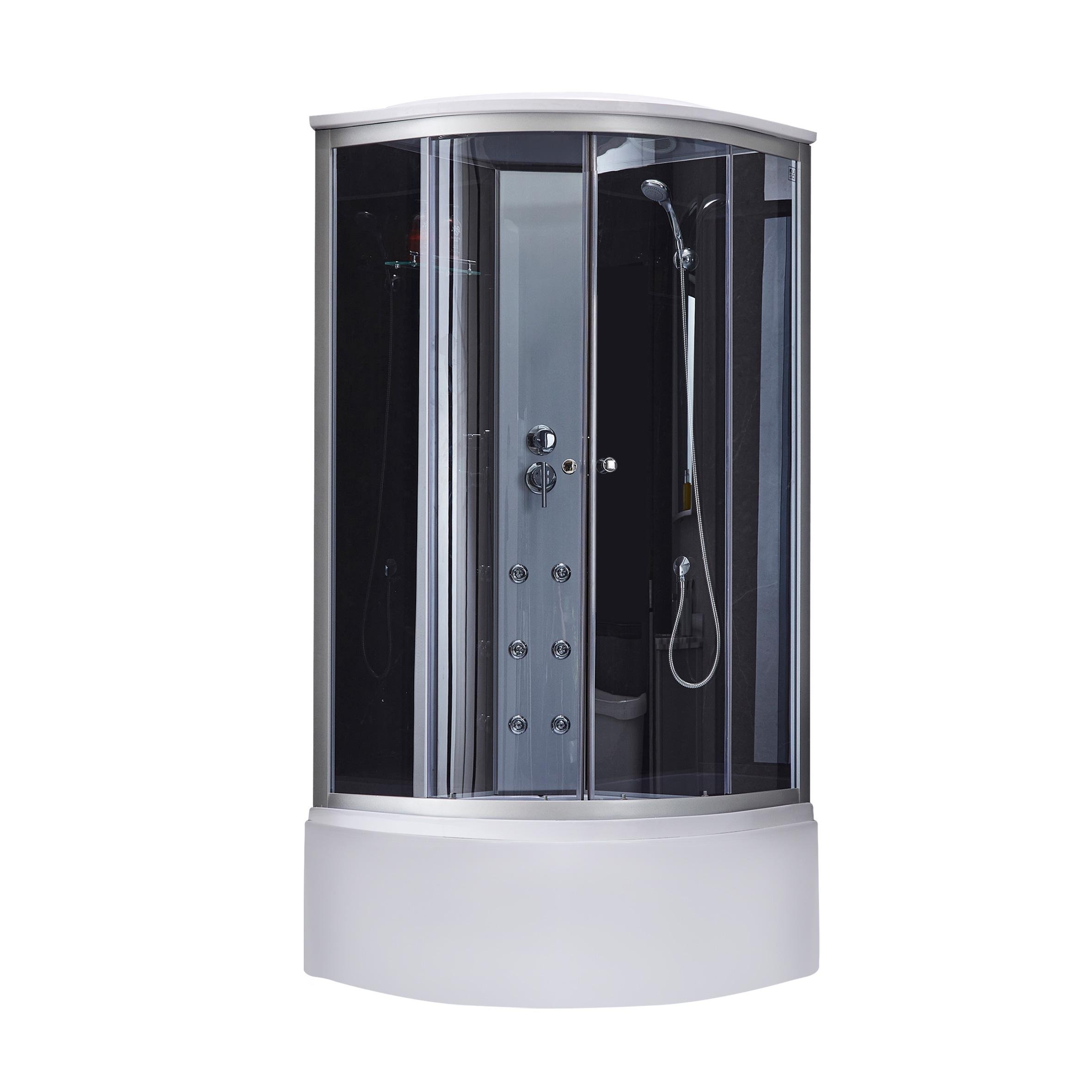 Гидромассажный бокс Lidz Tani LTSBM9090SATHIGHGR2SET 90x90x230 см Сатин (125808)