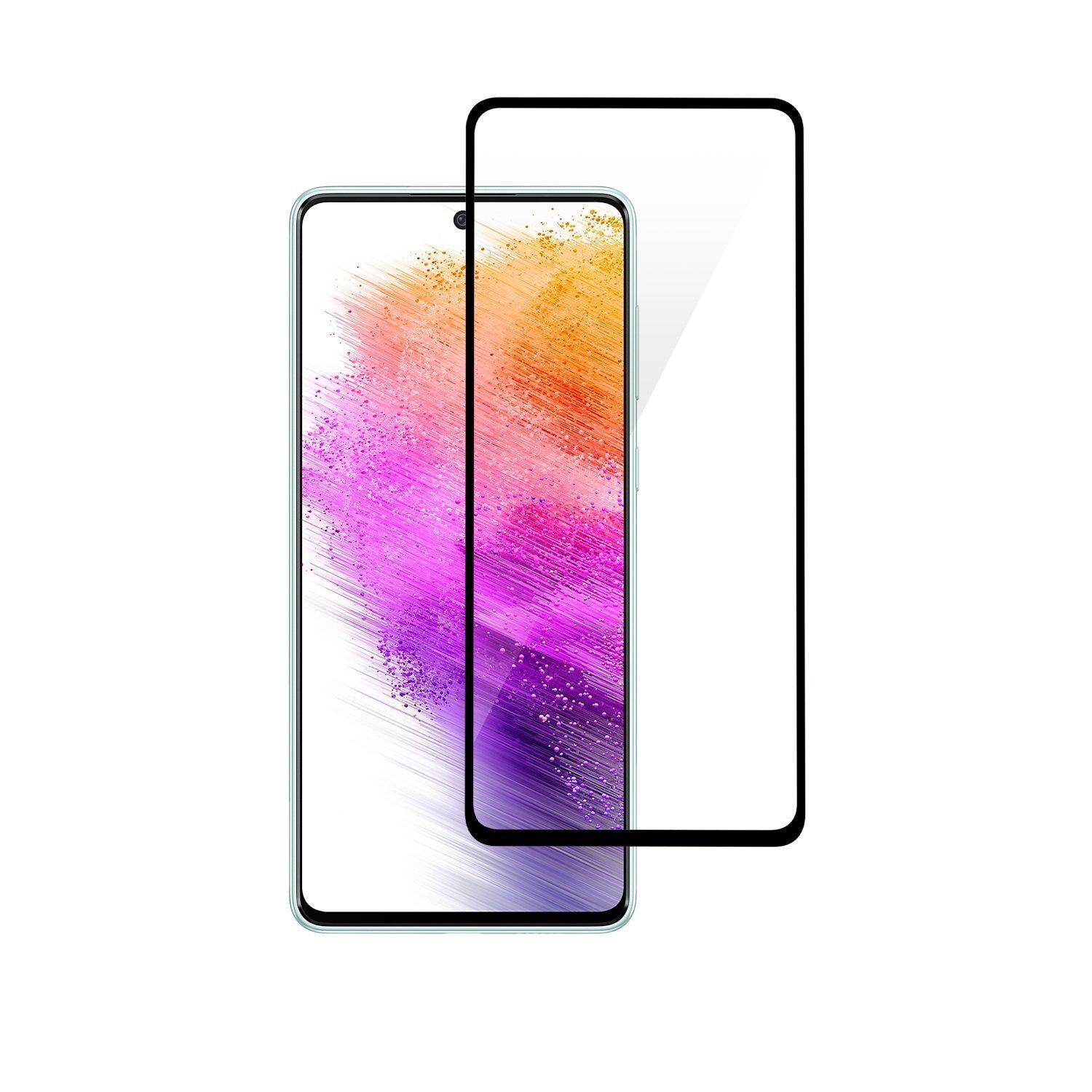 Защитное стекло Glass Full Glue для Samsung A73 Black (16938)