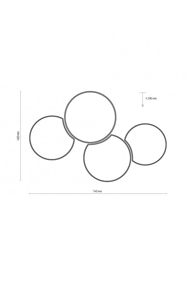 Люстра TK Lighting MONA GO 4 (3446) - фото 2