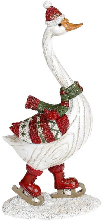 Статуэтка декоративная Гусь на коньках 10х5,5х20,5 см (BD-707-788)