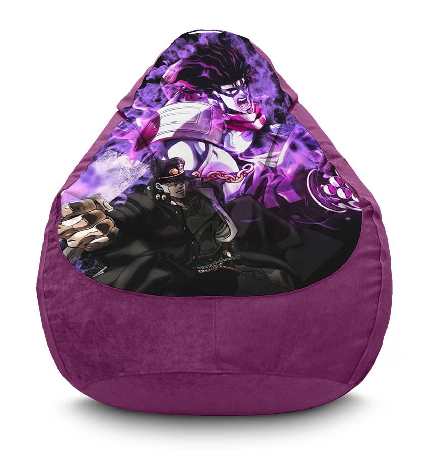 Кресло-мешок iPuff Strong Jojo JoJo’s Bizarre Adventure флок XL 80x110 см Фиолетовый (116920) Кресло-мешок iPuff Strong Jojo JoJo’s Bizarre Adventure флок XL 80x110 см Фиолетовый (116920)