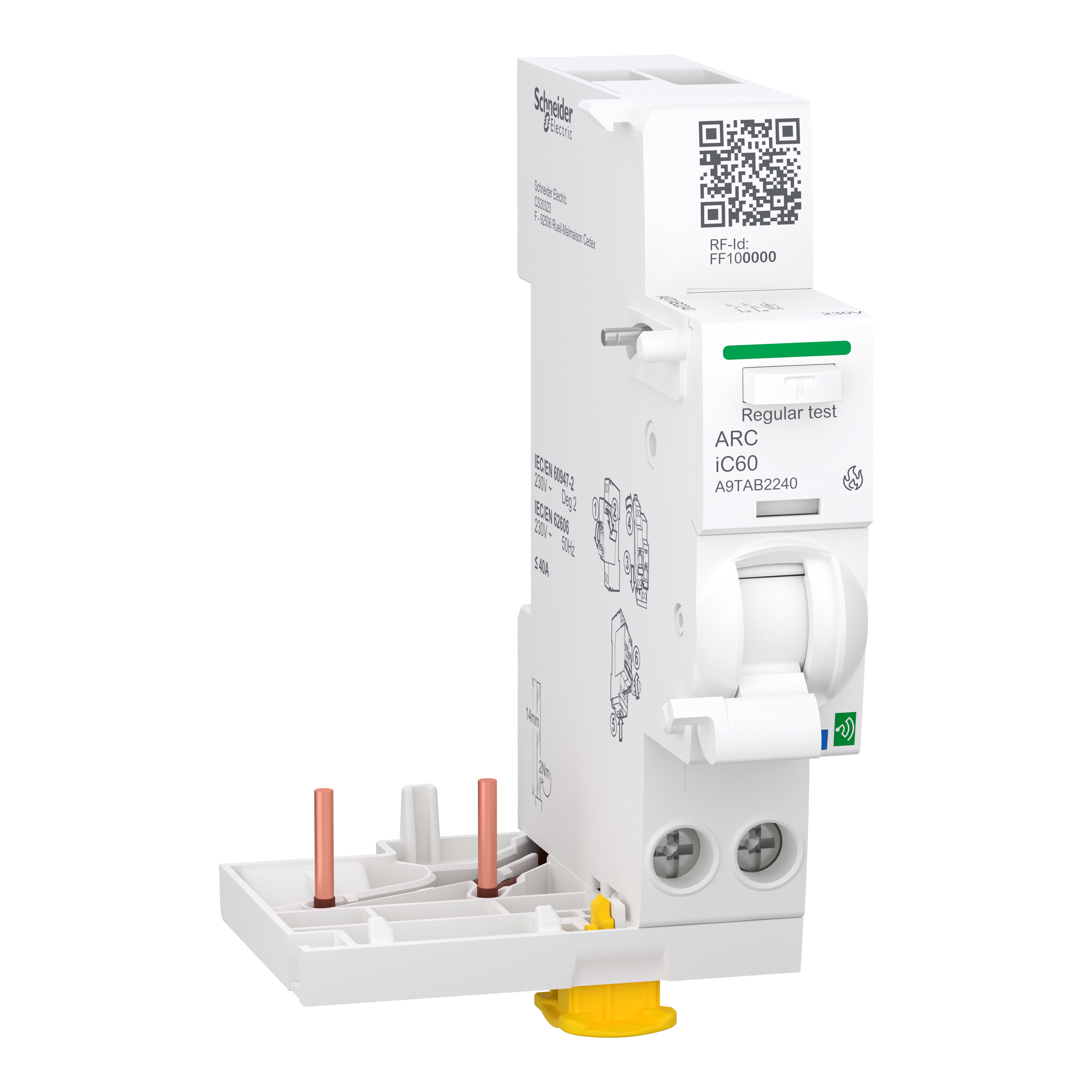 Блок защиты от дугового замыкания Schneider Electric Acti9 Active ARC iC60 2P 40A (A9TAB2240)