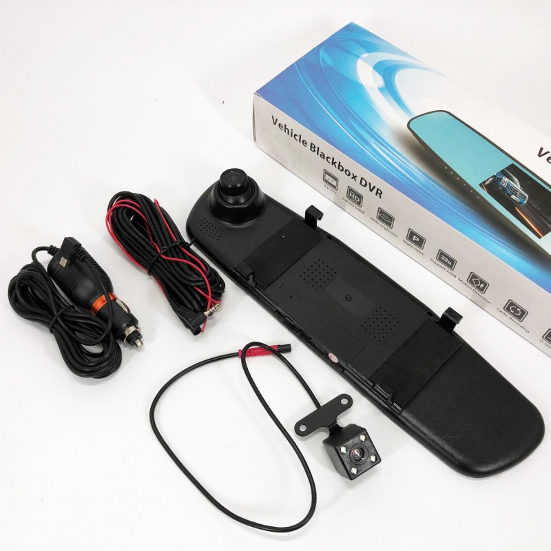 Видеорегистратор UKC L-9004 зеркало LCD 3,5" 1080P Full HD 2 камеры (tf7456) - фото 12 Видеорегистратор UKC L-9004 зеркало LCD 3,5" 1080P Full HD 2 камеры (tf7456) - фото 12