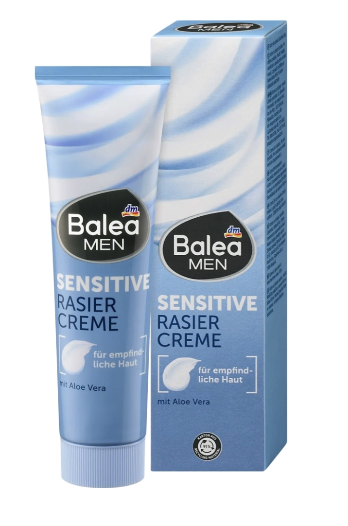 Крем для гоління Balea Sensitive 100 мл (4067796065657)