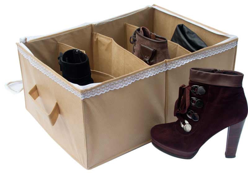 Органайзер для хранения демисезонной обуви на 4 пары Бежевый (Beg-O-4) - фото 2