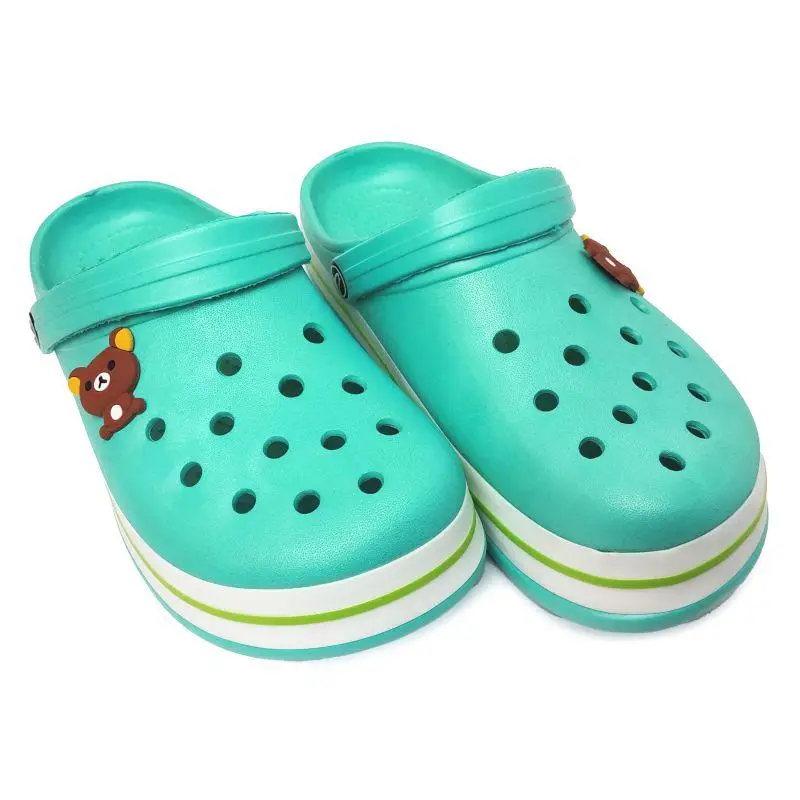 Сабо детские luck Line для девочки закрытый носок 20,5-21 см р. 32/33 Бирюзовый (3002-312-3233)