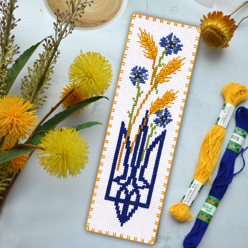 Набор для вышивки закладки Цветущая Украина (875)