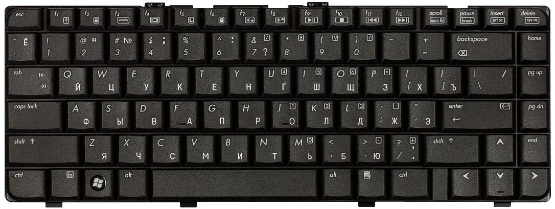 Клавиатура для ноутбука HP Pavilion DV6000 Black