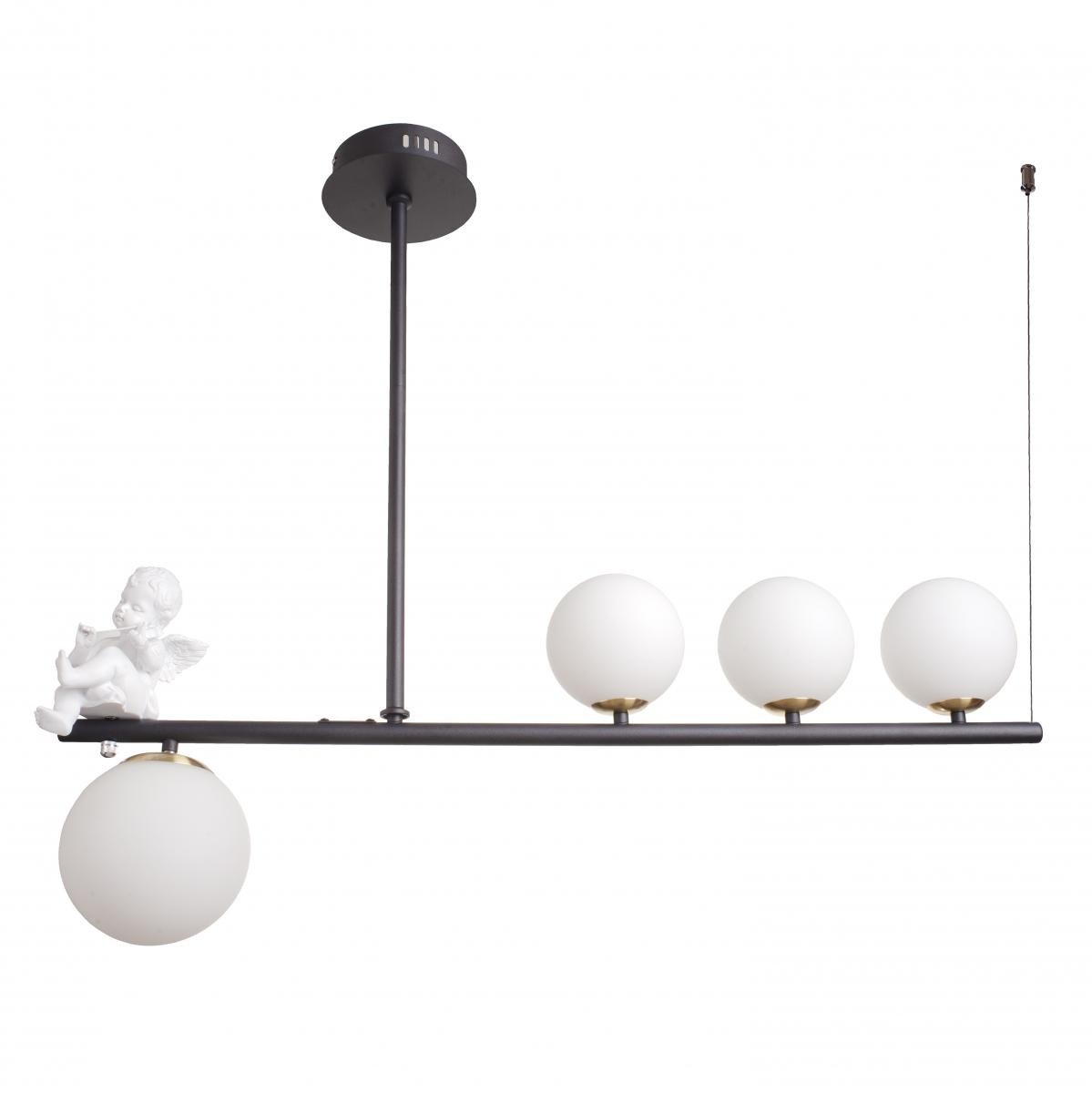 Оригинальная потолочная люстра Brille BR-01 655S/3 G9 1 E27 BK на 4 лампочки