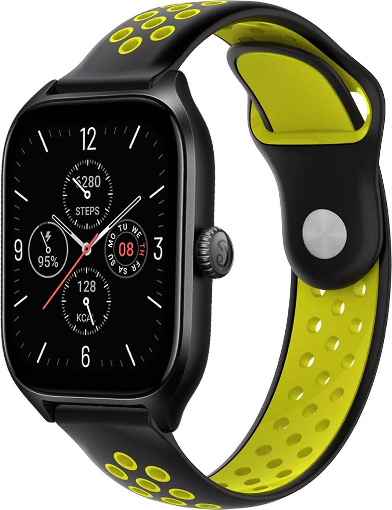 Ремешок Sport для Amazfit GTS 4/mini Black/Yellow (29454-61)