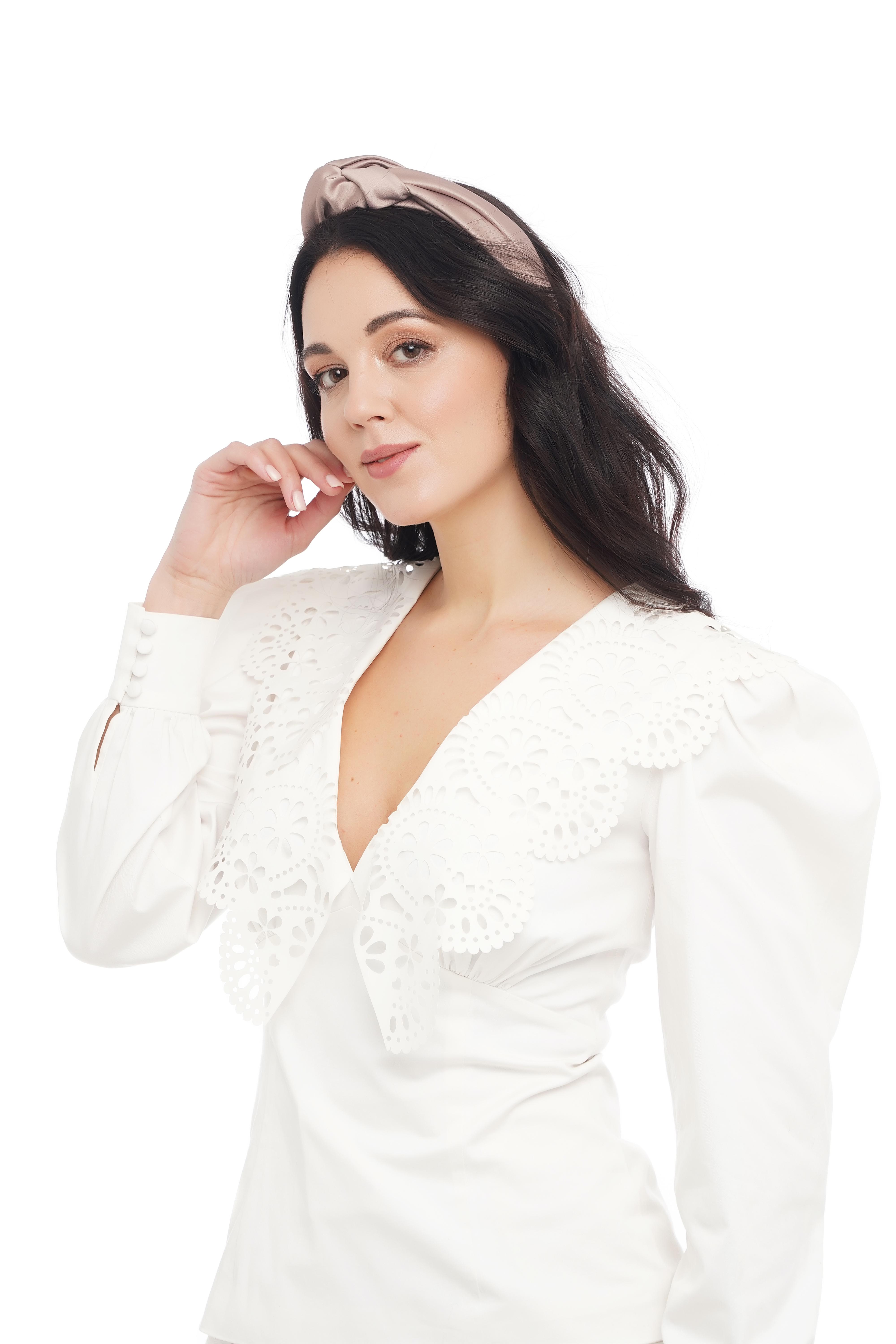 Обруч-ободок My Scarf для волос из эко-кожи (ob-008)