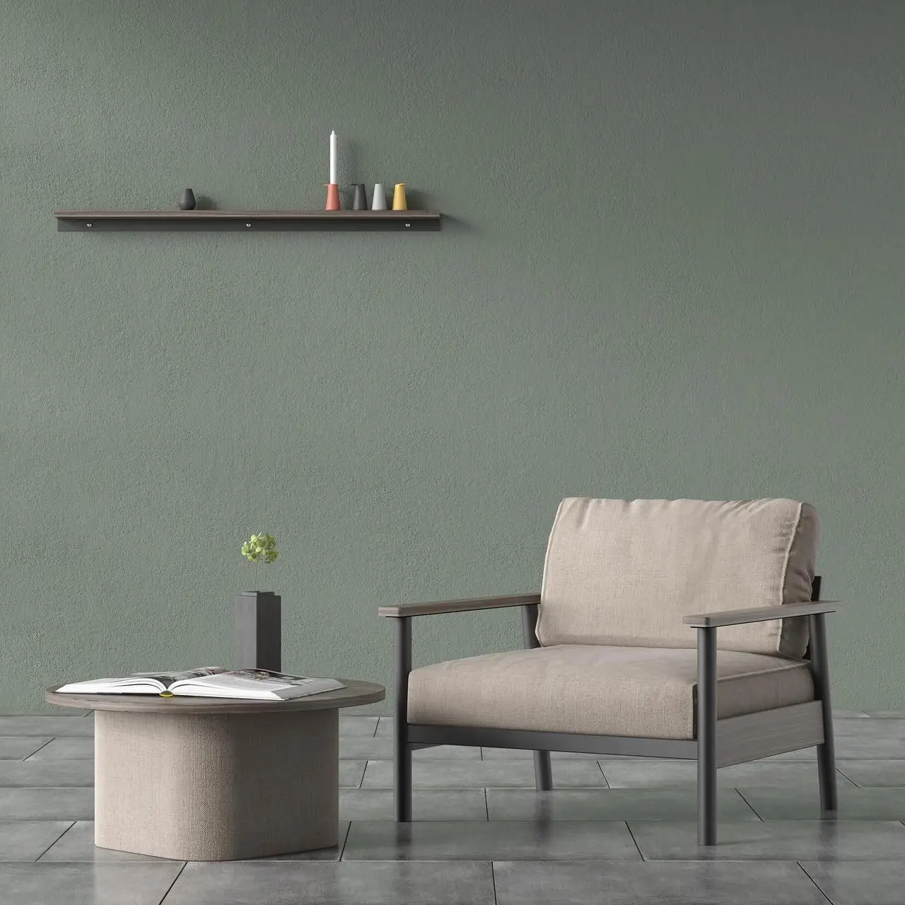 Мягкое кресло Lofty DIN из металла Серый - фото 2 Мягкое кресло Lofty DIN из металла Серый - фото 2