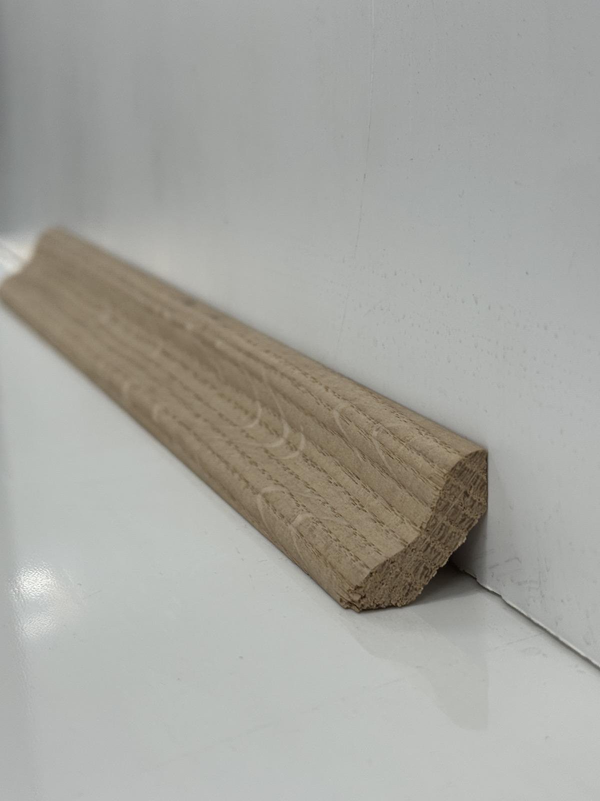 Плінтус дерев'яний із дуба Човник міні під фарбування 24х24 мм (29954323) - фото 2 Плінтус дерев'яний із дуба Човник міні під фарбування 24х24 мм (29954323) - фото 2