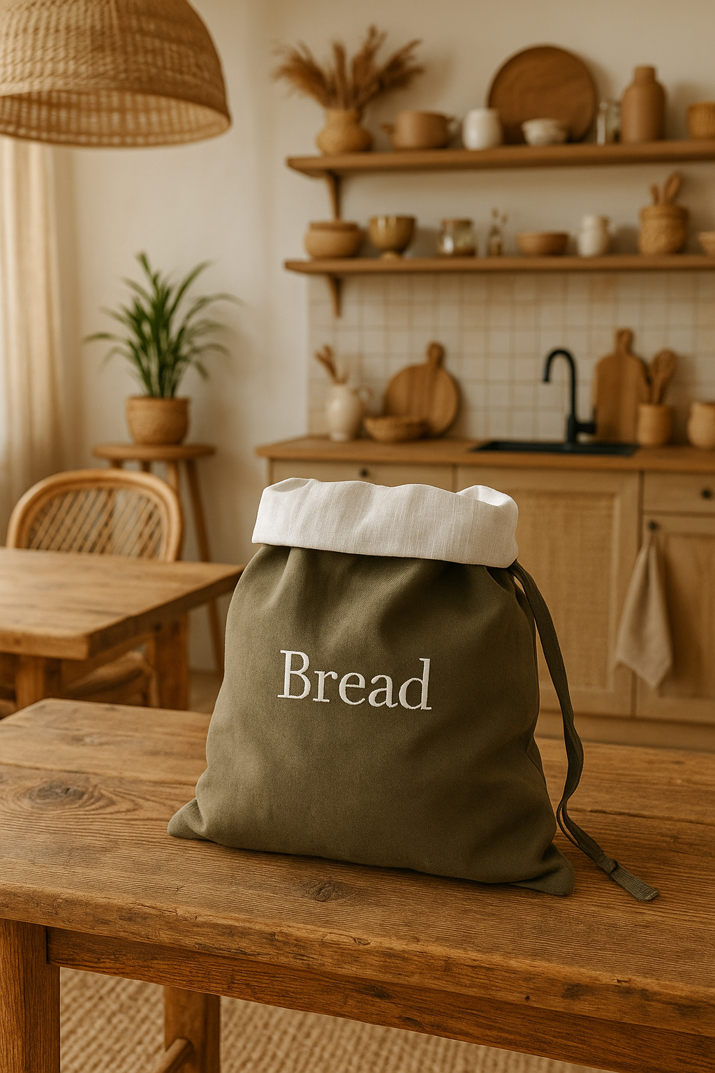 Мешочек льняной для хлеба с вышивкой Bread 31х47 см (30076211)