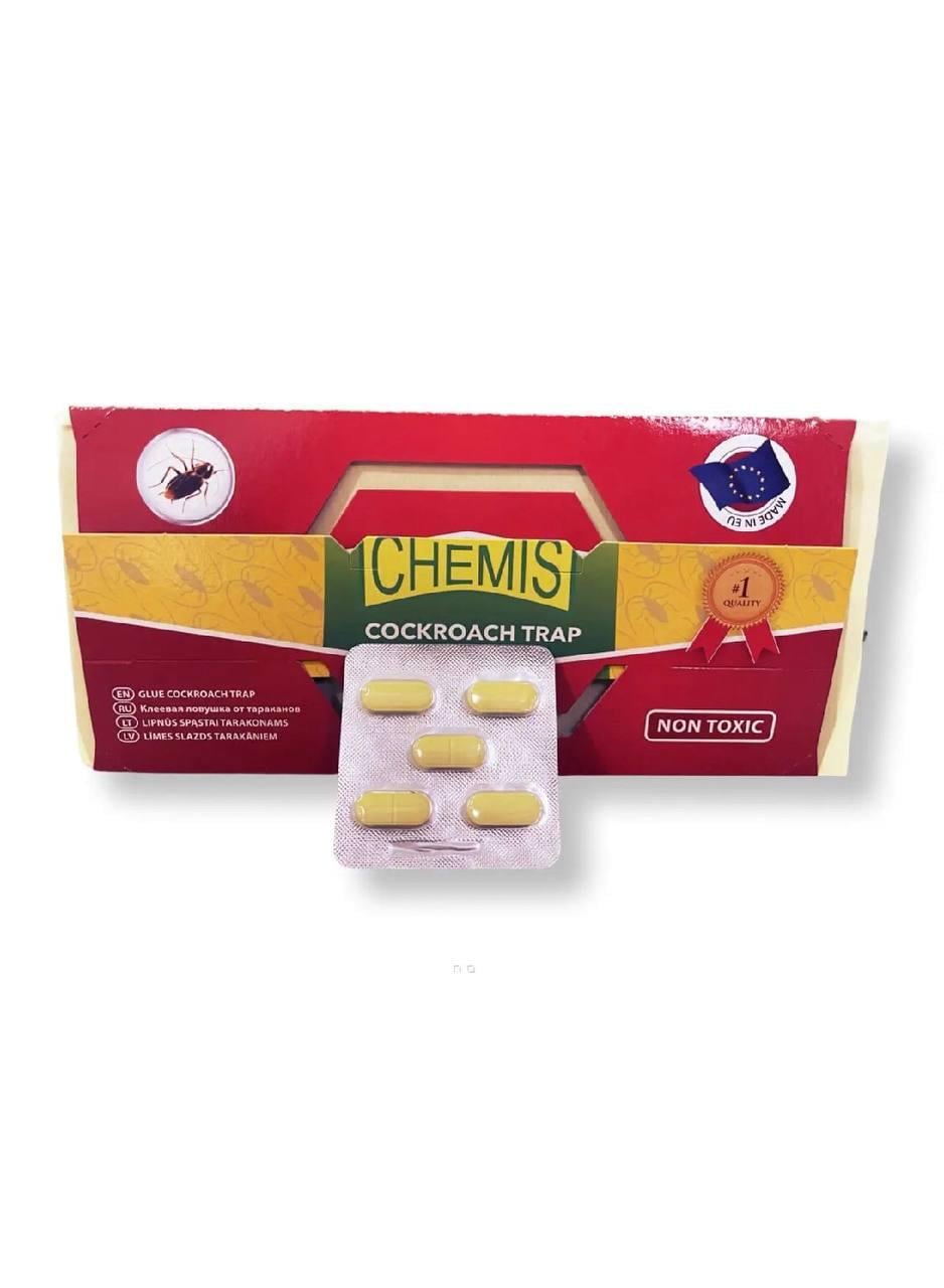 Инсектицид от тараканов Chemis клеевая ловушка с таблеткой 1x5x30 (28307503)