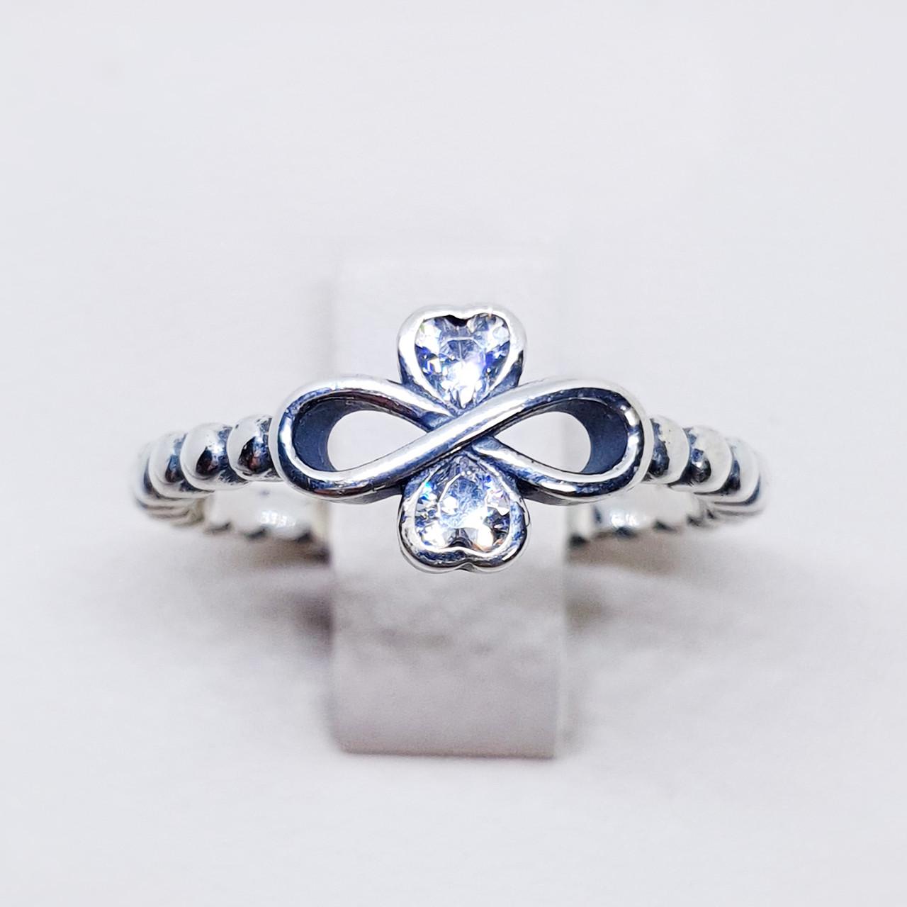 Кольцо серебряное Бесконечность с кубическим цирконием р. 17 2,34 г (1523378061) Кольцо серебряное Бесконечность с кубическим цирконием р. 17 2,34 г (1523378061)