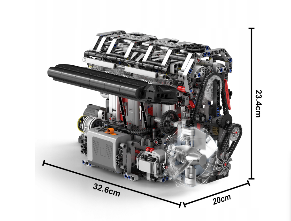 Конструктор детский Mould King TECHNIC Двигатель L4 четырехцилиндровый бензиновый 1787 дет. (22772730) - фото 3 Конструктор детский Mould King TECHNIC Двигатель L4 четырехцилиндровый бензиновый 1787 дет. (22772730) - фото 3