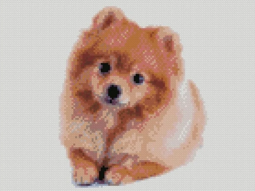 Алмазная мозаика Strateg Маленький милый щенок 30х40 см (HX414)