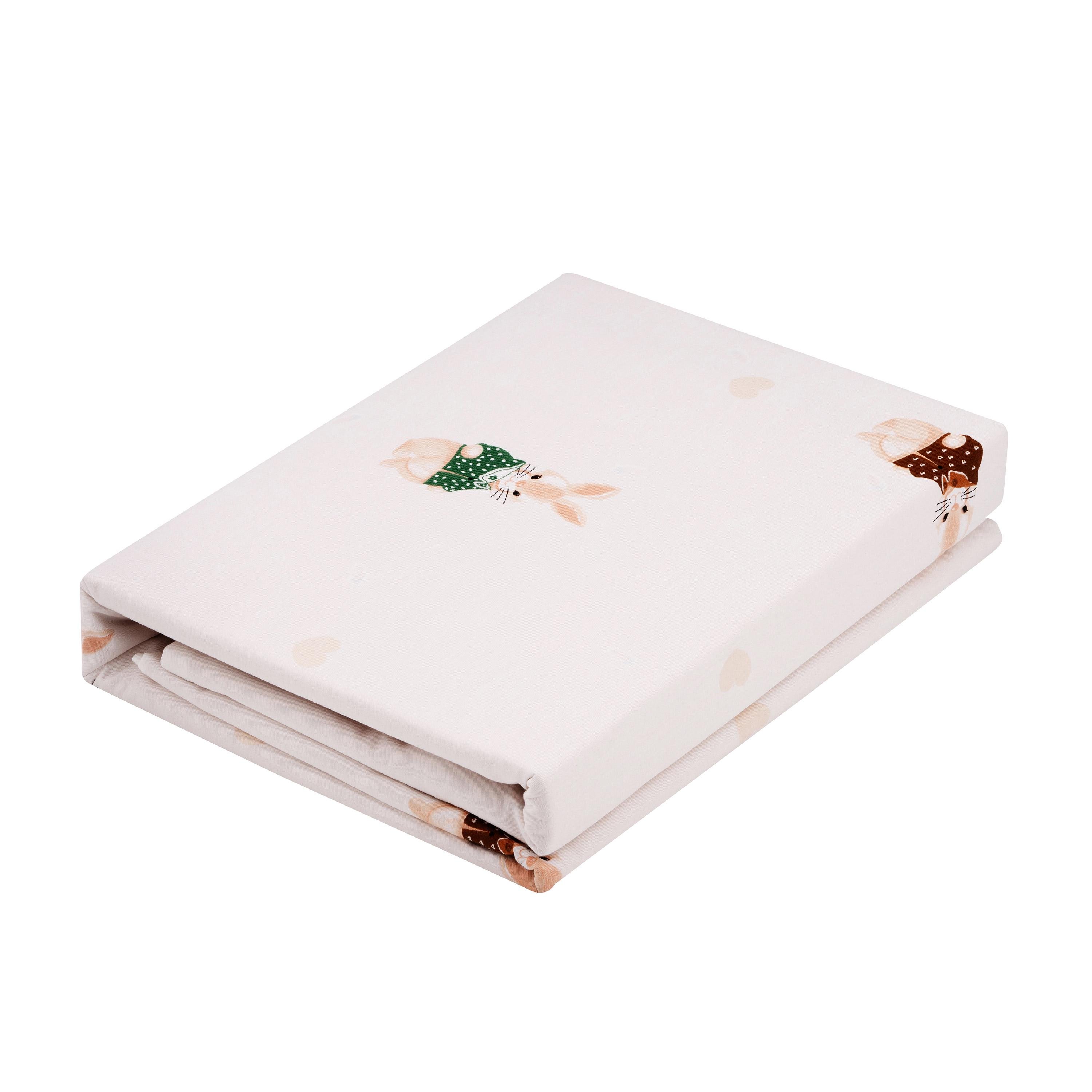 Комплект постельного белья Ardesto ART2022BR Gloria Кролики двуспальный евро хлопок Бежевый (54eb51e0) - фото 4