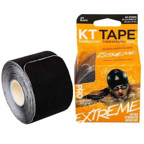 Тейп кинезиологический для лица и тела Extreme FI-3627 Kinesio tape KTTP 5 см 5 м Черный (32312144)