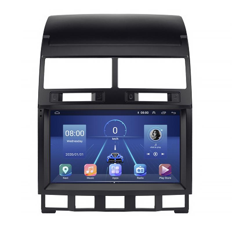 Штатная магнитола Lesko для Volkswagen Touareg I 2002-2007 экран 9" 4/32Gb 4G Wi-Fi GPS Top