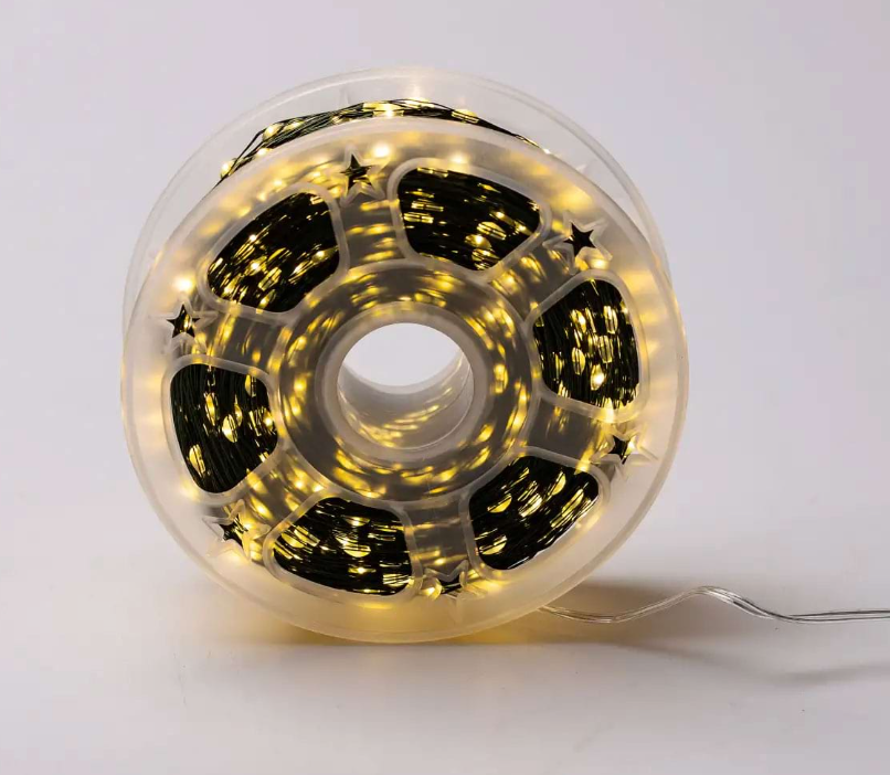 Гирлянда Роса нить с пультом 2000 LED 200 м от сети зеленый провод Желтый - фото 11 Гирлянда Роса нить с пультом 2000 LED 200 м от сети зеленый провод Желтый - фото 11