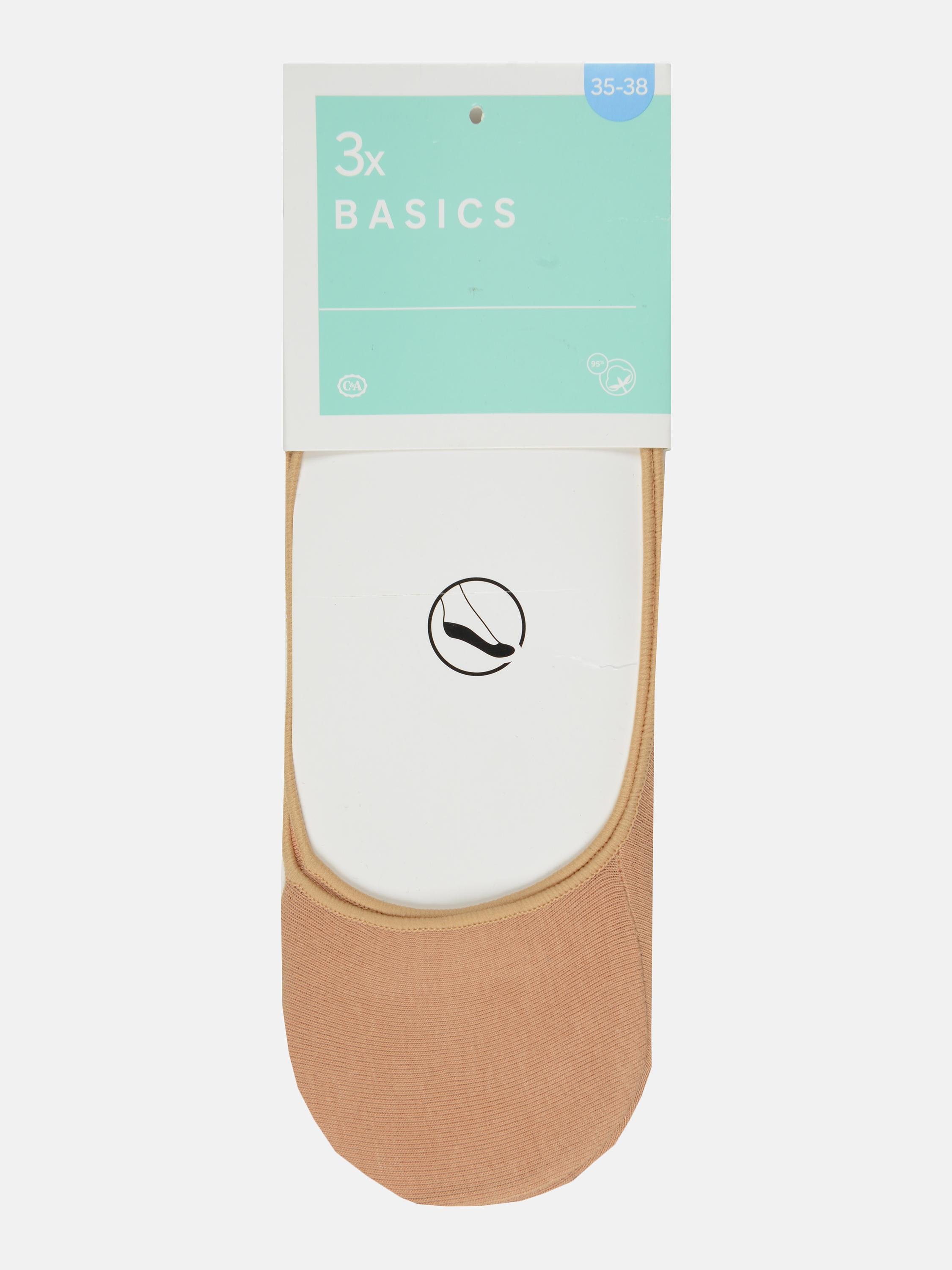 Носки C&A р. 35-38 3 пары Бежевый (2245074090613)