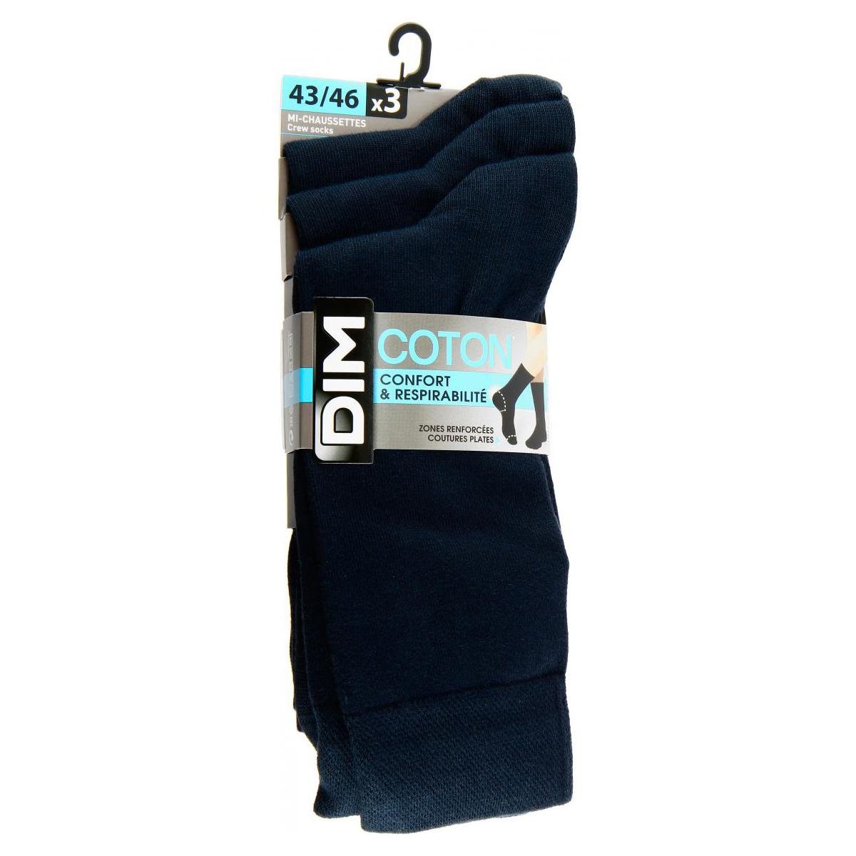Носки DIM Cotton Classic Bleu marine 1