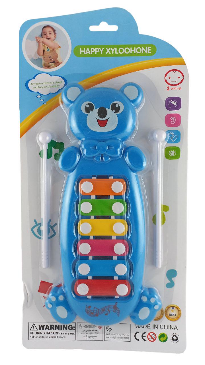 Іграшка музична A-Toys Ксилофон Ведмедик Блакитний (070650)