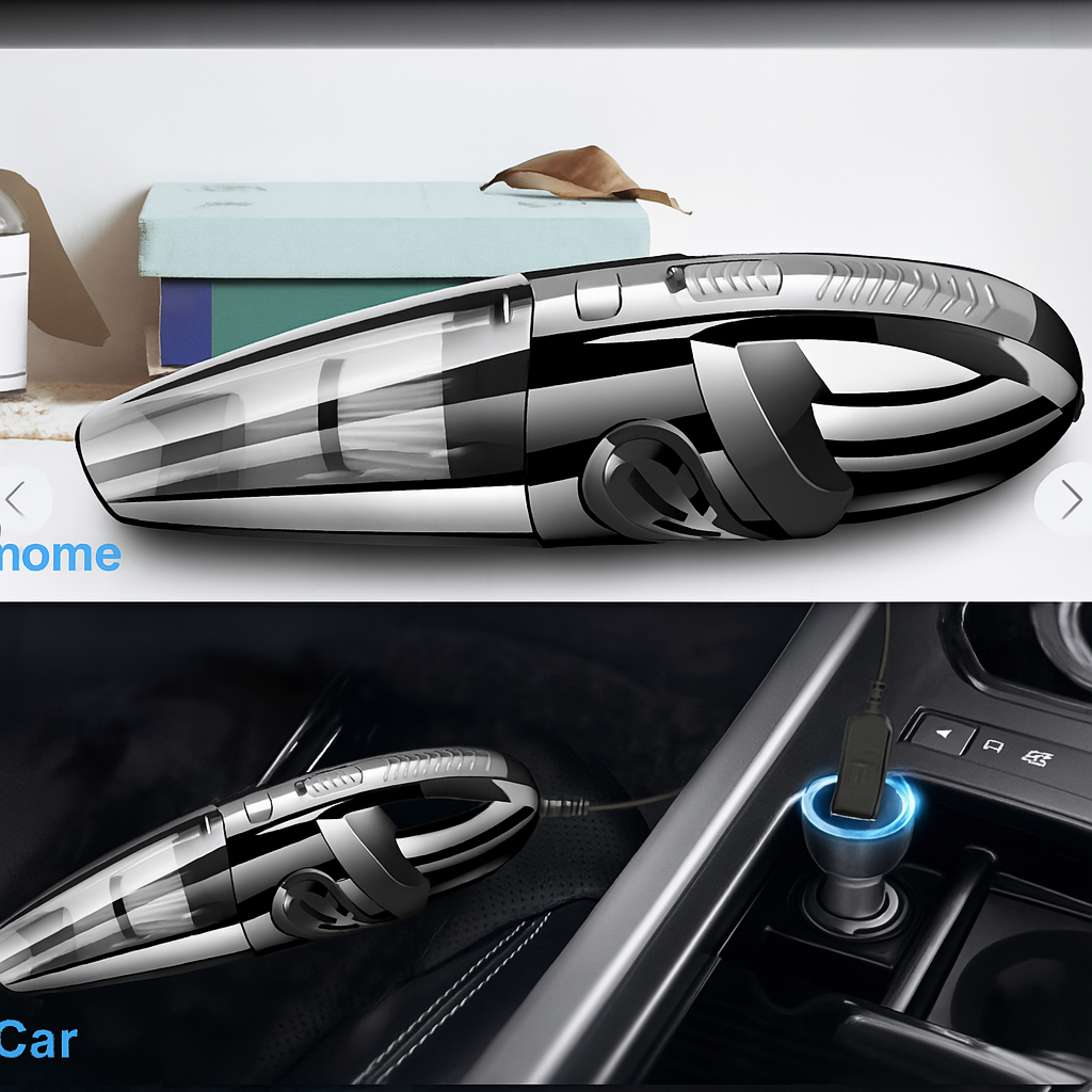 Автомобільний пилосос бездротовий Moltis M2 120W сухе/вологе прибирання USB зарядка Чорний (28112670) - фото 2