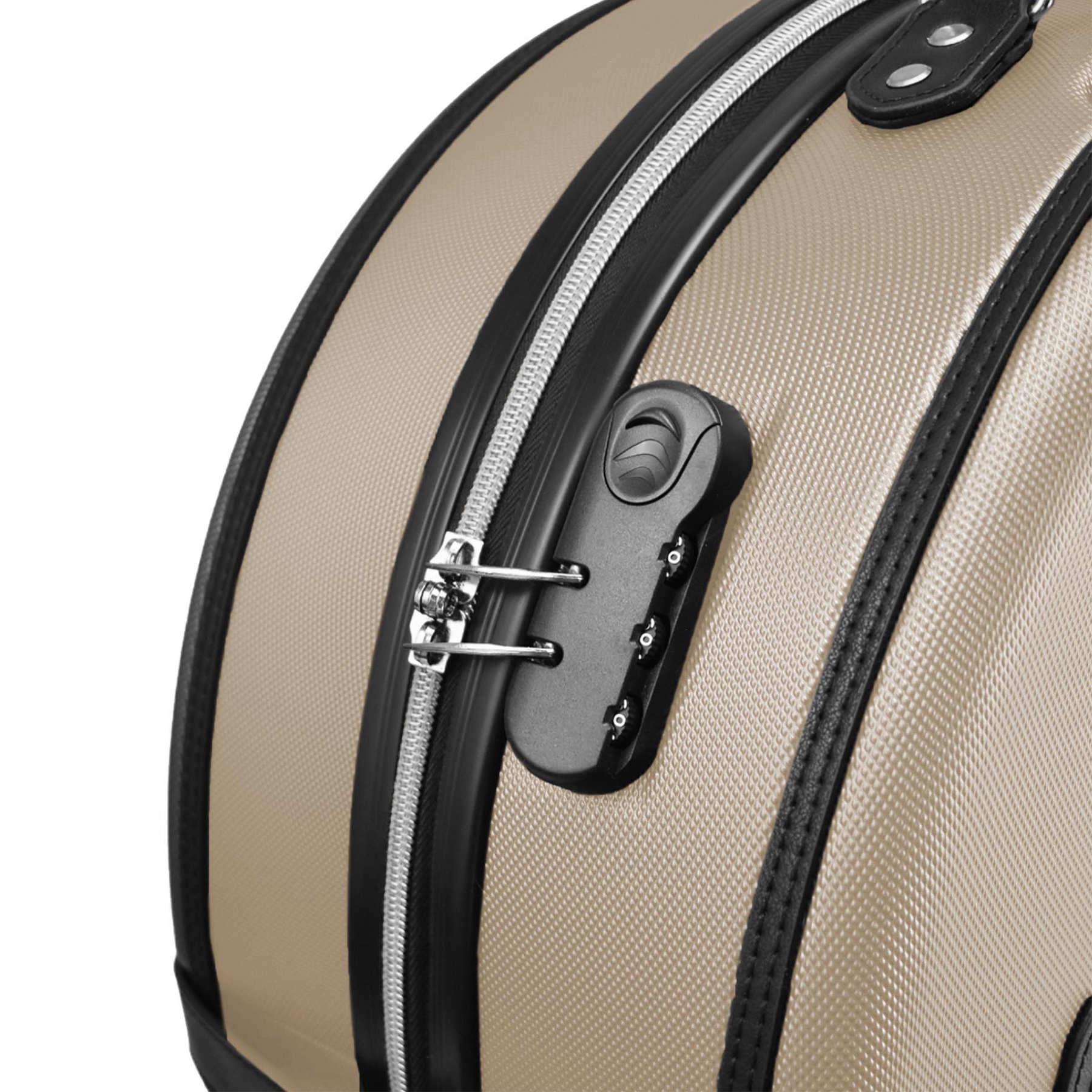 Чемодан малый ручная кладь SEMI LINE 20" ABS-Plastic S Champagne/Black (T5674-2) - фото 7