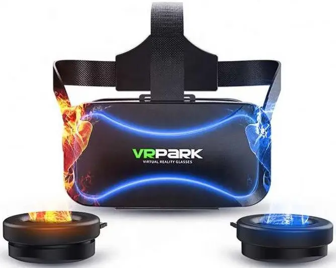 Очки виртуальной реальности VR BOX PARK J20 с наушниками и пультом (25252488) - фото 2