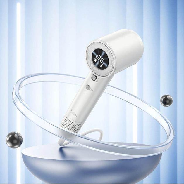 Фен Hoco HP10 для укладки волос, с контролем температуры Белый - фото 6 Фен Hoco HP10 для укладки волос, с контролем температуры Белый - фото 6