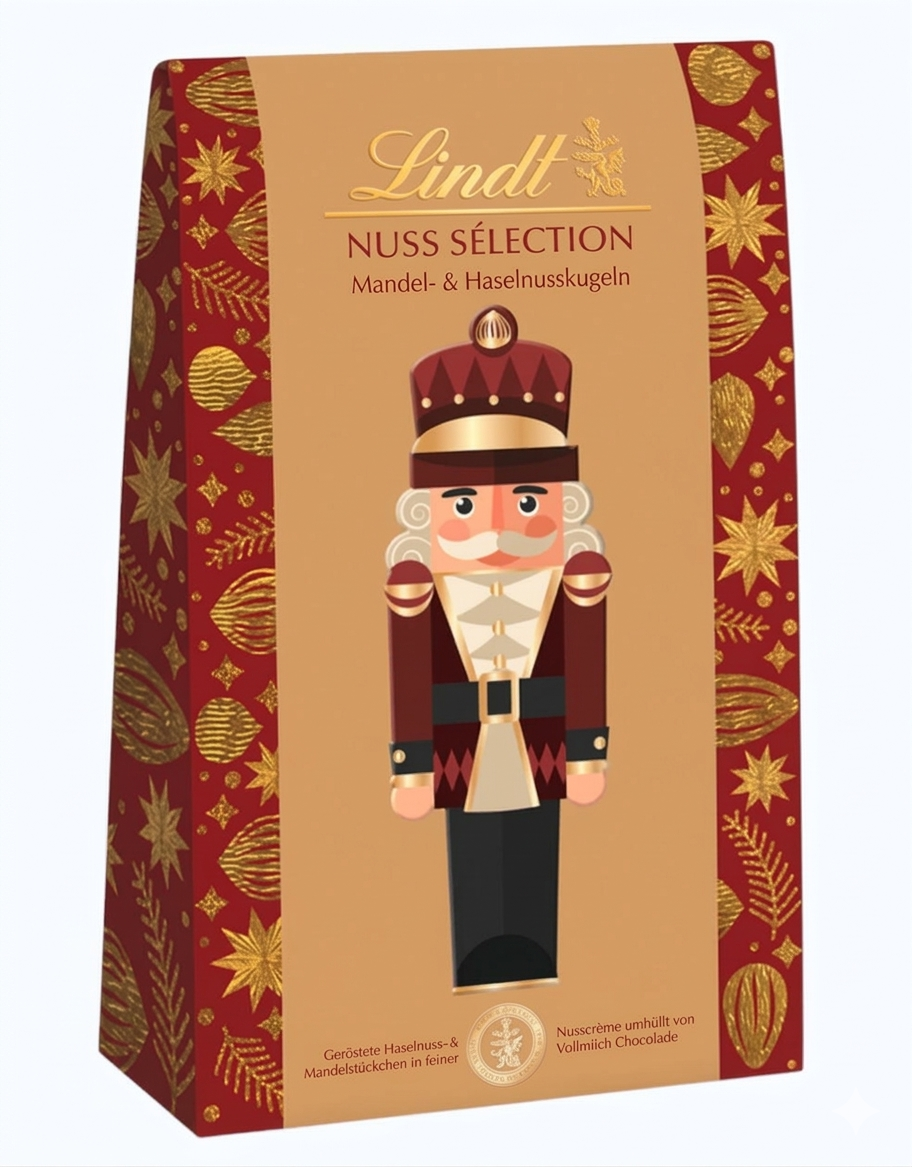 Шоколадні цукерки Lindt Nut Selection Mandel Haselnusskugeln 127 г (2961585801)