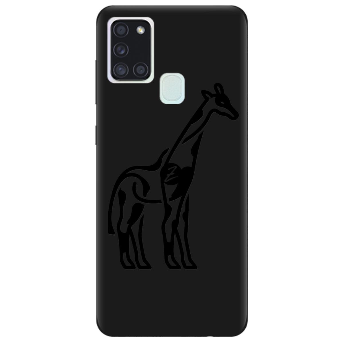 Силиконовый чехол Zorrov для Samsung Galaxy A21s - Giraffe (14100050147087707)