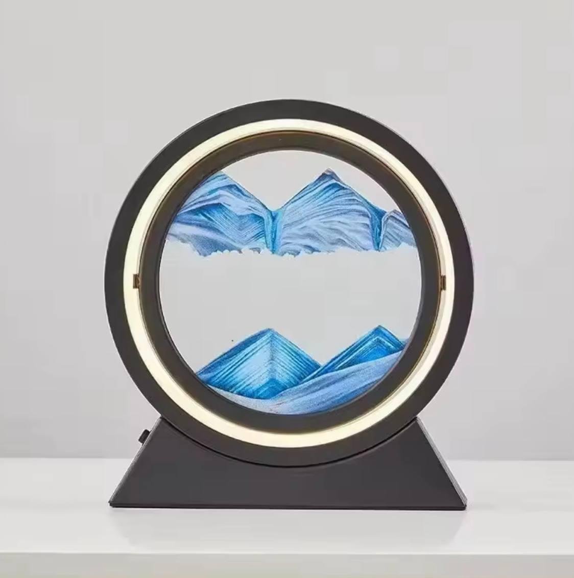Нічник LED Sand Art Lamp p рухомим піском підсвіткою та акумулятором Black/Blue (2835801319) Нічник LED Sand Art Lamp p рухомим піском підсвіткою та акумулятором Black/Blue (2835801319)