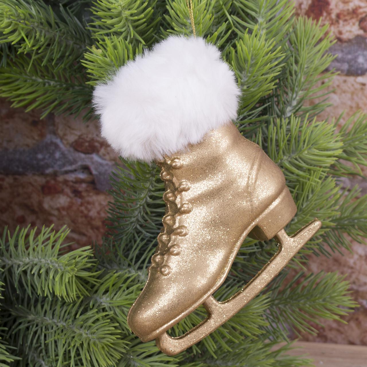 Подвеска Конек с мехом Золотой (1738-1)