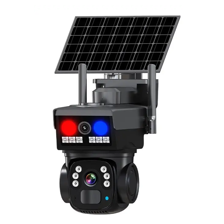 Камера видеонаблюдения IP RIAS LD010 4G 2 объектива 2MP+2MP с солнечной панелью Black (3_07872)