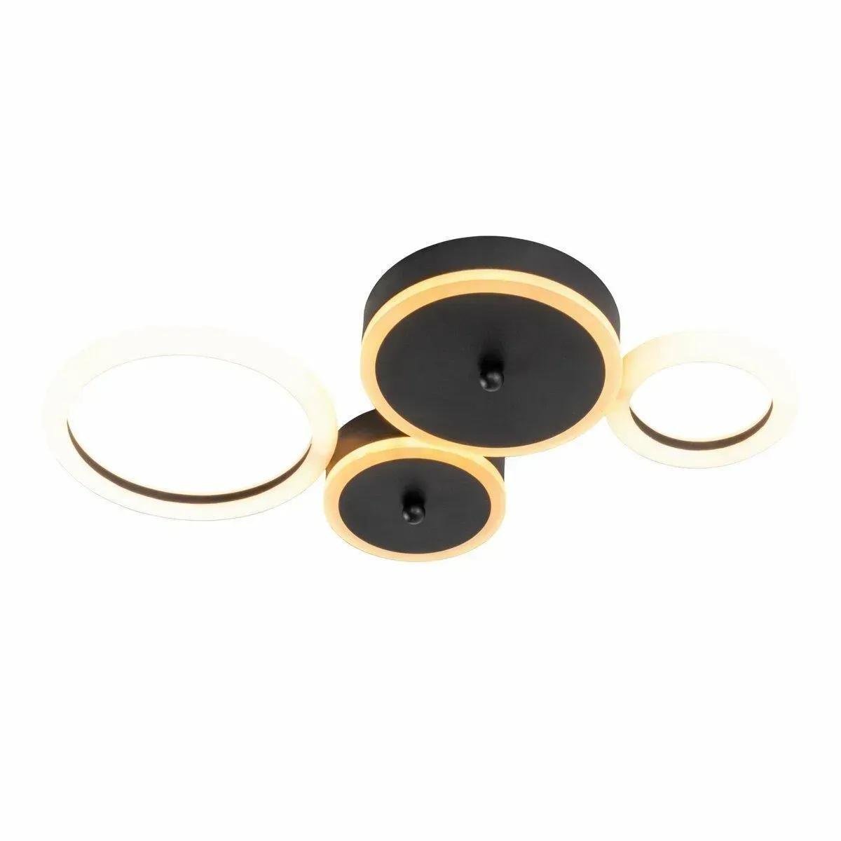 LED-люстра потолочная Sirius с пультом 3000/6500К IP20 N 3834 BK 60W Черный (28685759)