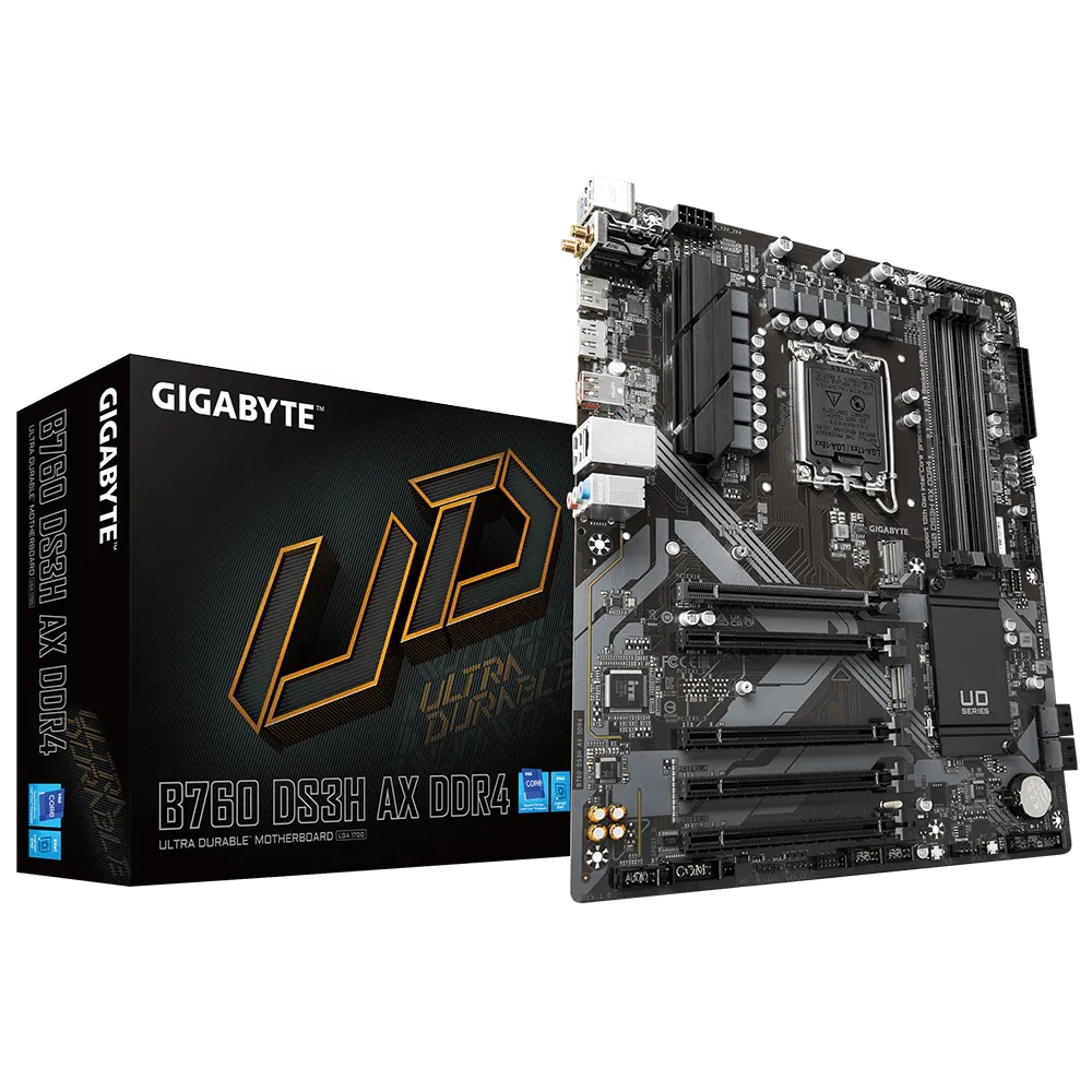 Материнська плата Gigabyte B760 DS3H AX DDR4 LGA1700 B760 Wi-Fi 6 4xDDR4 ATX (570726) - фото 4