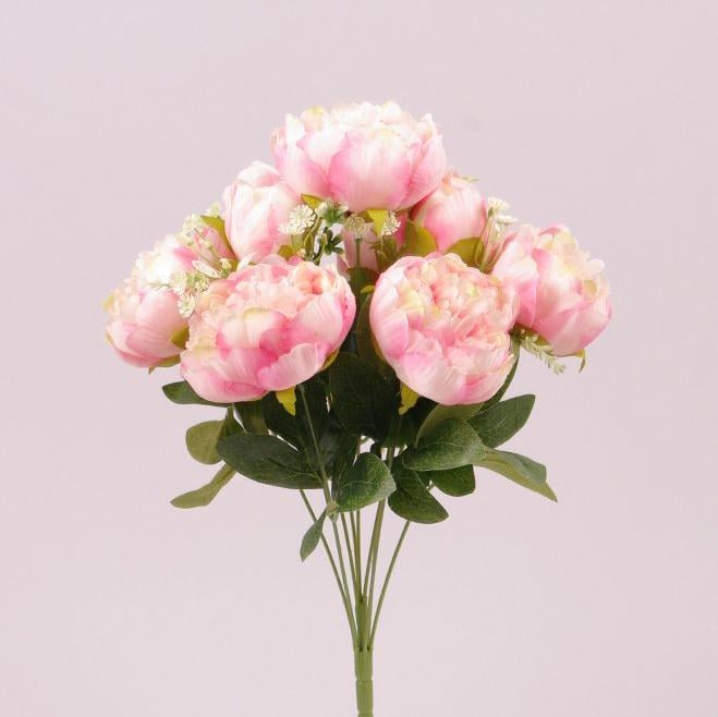 Букет Flora Півонії Кремово-рожевий (73059)