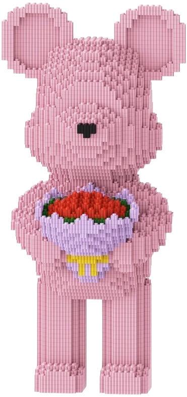 Конструктор 3D Magic Blocks SHLab BB-74 BearBrick Bear with Flowers 3720 деталей 48 см (39115)