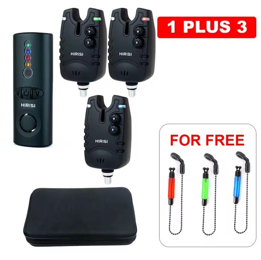 Комплект сигнализаторов поклевки Hirisi SQ-3 с пейджером и свингеры в кейсе (2703637468) - фото 2 Комплект сигнализаторов поклевки Hirisi SQ-3 с пейджером и свингеры в кейсе (2703637468) - фото 2