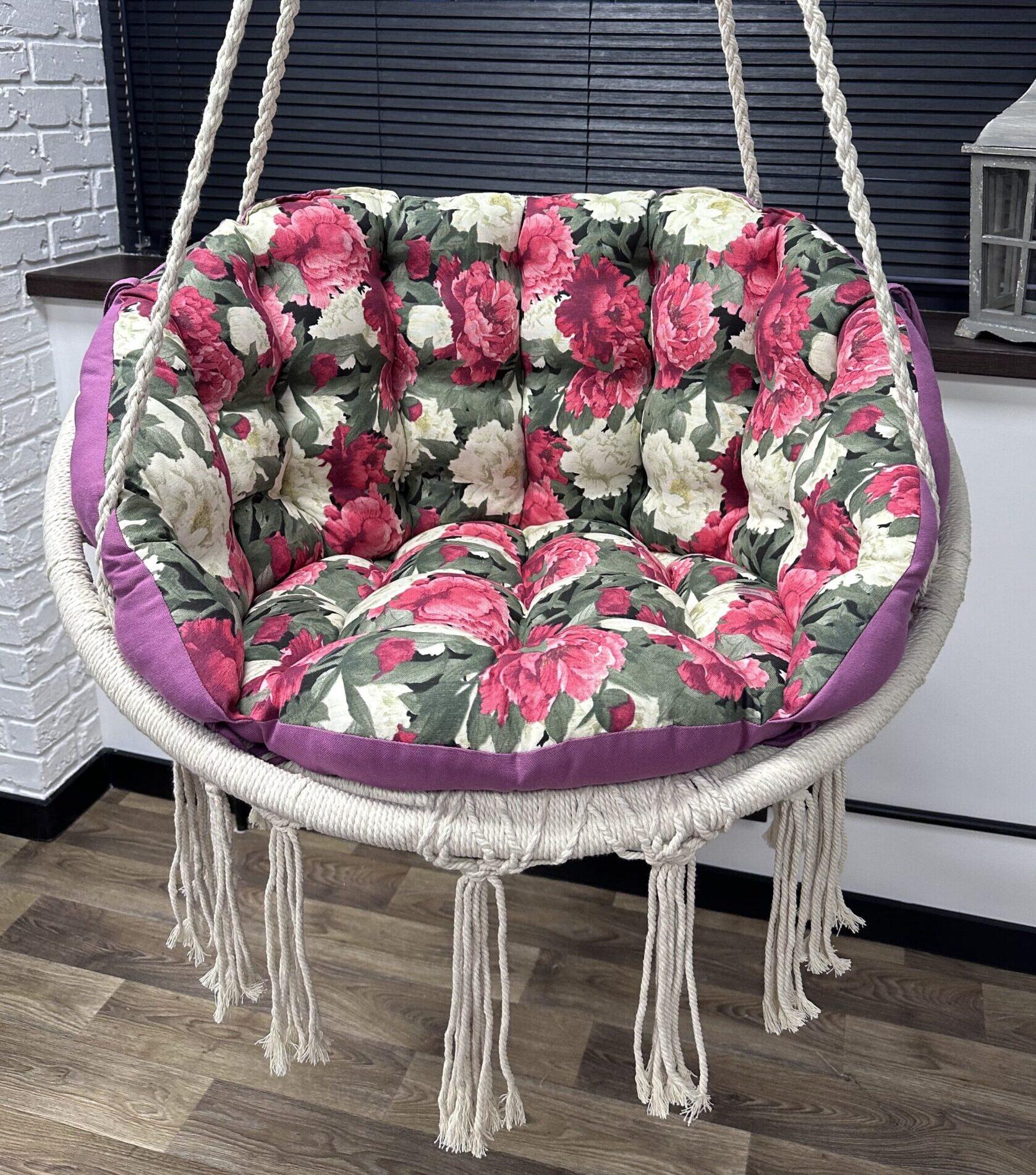 Подушка Ashen flowers Comfort Home для подвесной качели 60х40 см