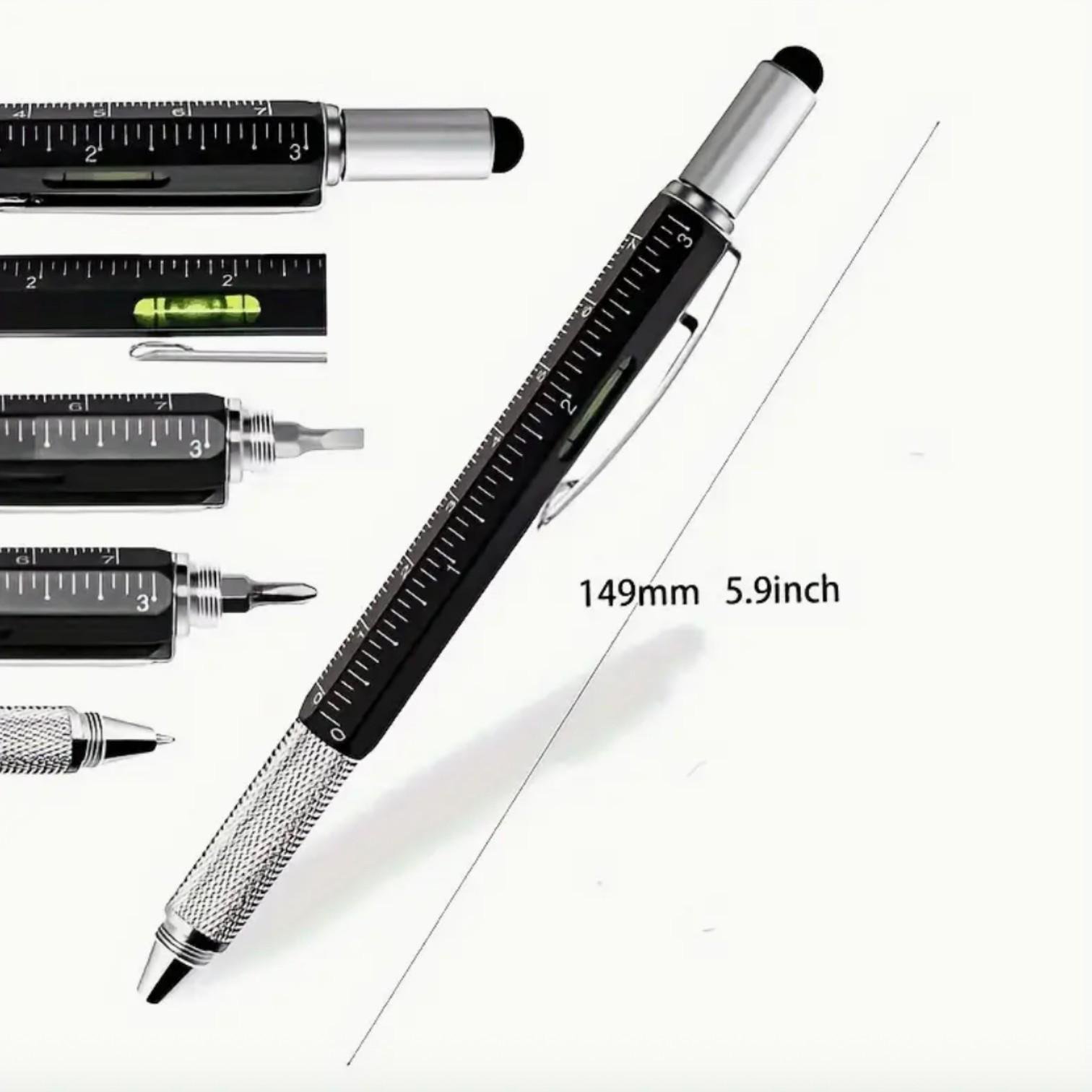 Мультитул ручка 6в1 стилус/рівень/викрутка/лінійка (id_3881) - фото 2 Мультитул ручка 6в1 стилус/рівень/викрутка/лінійка (id_3881) - фото 2