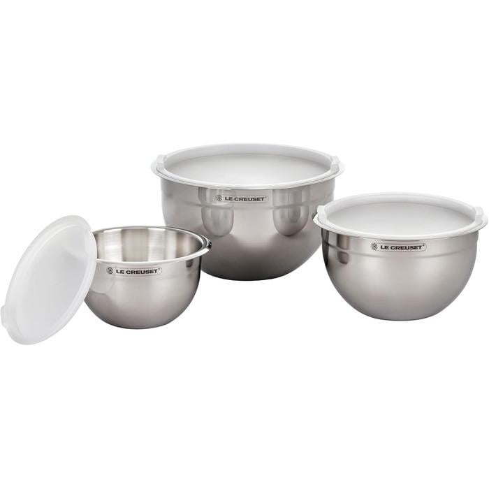 Набор мисок для смешивания с крышками Le Creuset 3 нержавеющая сталь (2665434)
