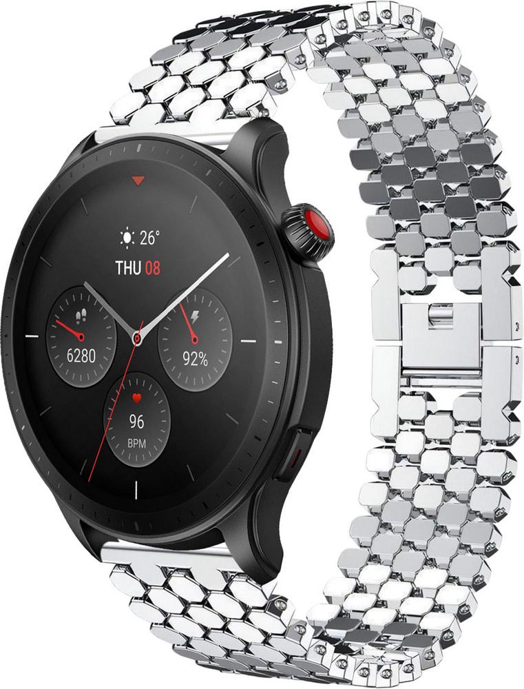 Браслет металевий Scaly для Amazfit GTR 4 (22 мм) Silver (31085-59)